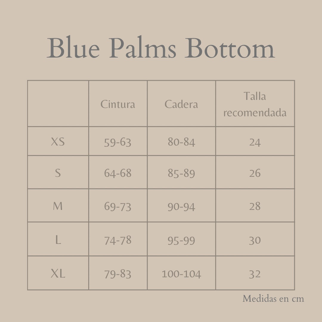 Blue Palms Bottom