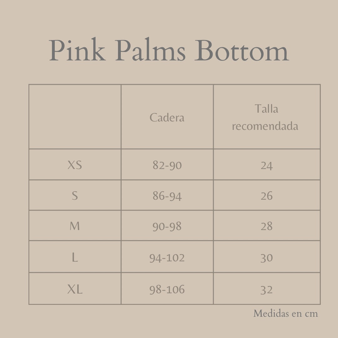 Pink Palms Bottom