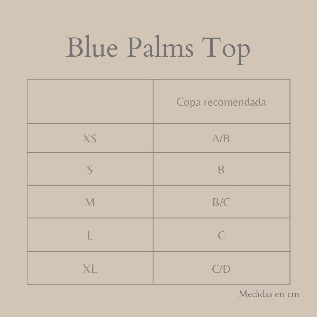 Blue Palms Top