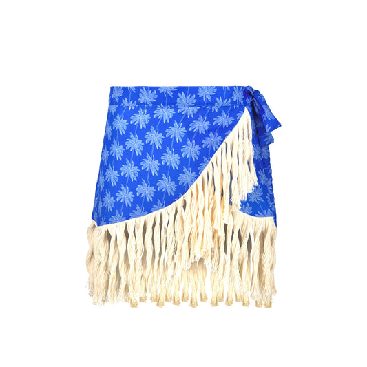 Blue Palms Mini Skirt Coverup