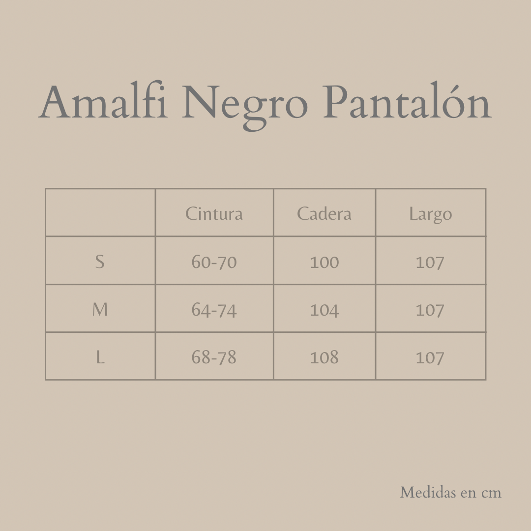 Amalfi Pantalón Negro