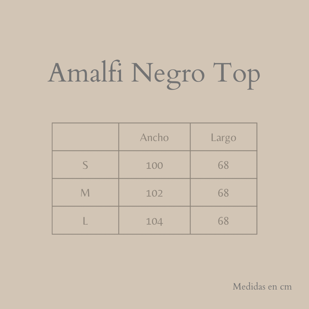 Amalfi Top Negro